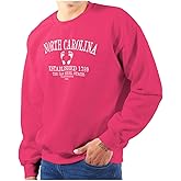 Classic Teaze North Carolina NC Hipster Footprints Sweatshirt for Men or Women