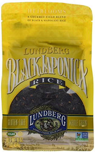 Lundberg Eco-Farmed Gourmet Black Japonica Field Blend Rice, 16-Ounce