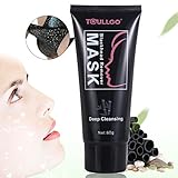 Black Mask, Purifying Peel Off Mask, Charcoal Peel Off Mask, Blackhead Remover Facial Masks Black Mud Acne Treatment Oil Control