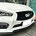 Pre-Painted Grille Compatible With 2014-2019 Infiniti Q50 | Eau Rouge ER Style ABS Glossy Black Front Bumper Grill Hood Mesh by IKON MOTORSPORTS | 2015 2016