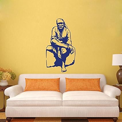 Sticker Studio Sai Baba Wall Sticker (PVC Vinyl,58 cm X 33 cm)