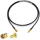 Eightwood Satellite Radio Antenna Adapter SMB Male to SMB Female Cable 3ft | Compatible with Sirius XM Car Vehicle Radio Stereo Receiver Tuner