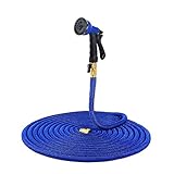 Ohuhu 25 FT Garden Hose Expandable Hoses BUNUS 8-Pattern Spray Nozzle