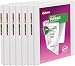 Avery Durable View Binder, 1/2" Slant Rings, 120-Sheet Capacity, DuraHinge, White, Pack of 6 (17002)