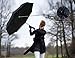 Padida Travel Umbrella, With Auto Open /Close, Durable Windproof Umbrella, Portable, Compact Umbrella for Easy Carrying (black)