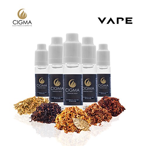 CIGMA 5 X 10ml E Liquid Tobacco Mix for E-Cigarette Costa Rica