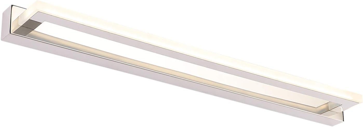ECOBRT Acrylic LED Mirror Light Bathroom Mirror Lamp 62 cm Bathroom Light IP44 Wall Mounted Bathroom Lamp Wall Light Clamp Light 4000 K Neutral White Make-Up Light Surface-Mounted Light
