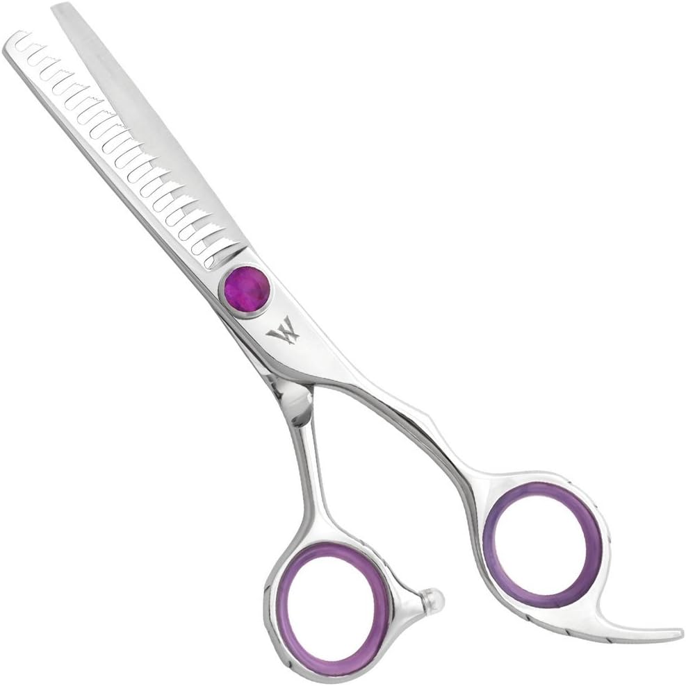 Washi Beauty - Cotton Candy 16 Teeth Purple Texture Shear / Scissor 5.5” Length