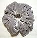 Gray Velvet Scrunchies
