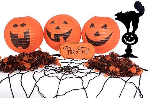 Halloween Room Decorating Decorations Kit 8pc Halloween Party Decorations Instantly Transforms a Room with Trick or Treat Sign &amp; Other Halloween Decorations! Great for Halloween Office Decorations!