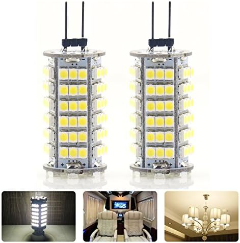 1210 102-SMD G4 LED Bulbs 6000K 360 degree lights Spot Bulb lamp DC12V, Cold White (pack of 2)