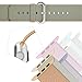 Woven Nylon Fabric Wrist Strap Replacement Band with Classic Square Stainless Steel Buckle for Apple Watch iWatch Series 1 / 2,Sport & Edition,38mm,42mm (Purple 38mm)