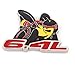 Muzzys 6.4L Super Bee Emblem Universal Metal Stick On 3M Badge for V8 SRT8 Hemi 392 Apache, Dodge Charger, Challenger, Hellcat, Scat Pack, Ram,Grand Cherokee, 300C, Fender, Door, Trunk, Hood, Spoiler