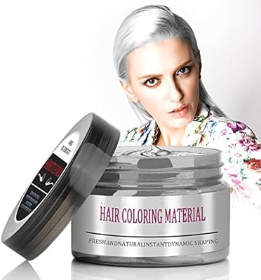 Bmk Silver Gray Color Hair Wax Temporary Silver Ash Wax Hairstyle