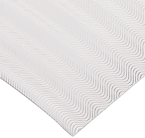 Con-Tact Brand Embossed Non-Adhesive Shelf and Drawer Liner, 12-Inches by 5-Feet, Clear Herringbone