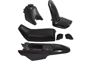 Motorcycle Complete Fairing Plastic Kit w/Seat Front Rear Fairing Gas Tank Body Assembly Replacement for Yamaha PW50 PY50 PW 