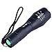 Hatori 18650 Flashlight 1000 Lumen Super Bright LED Rechargeable Tactical Flashlights Torch Black Emergency Light with 2 Lithium-ion Batteries and Charger, 5 Mode and Zoomable