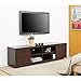ioHOMES Kirry Multi-Storage TV Stand, Walnut
