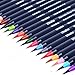 Ohuhu 20 Colors Watercolor Brush Marker Pens W/A Water Coloring Brush, Soft Flexible Tip for Adult Coloring Books, Manga, Comic, Calligraphy