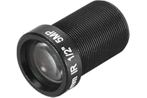 uxcell CCTV Camera Lens 25mm Focal Length 5MP F2.0 1/2 Inch Wide Angle for CCD Camera