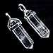 Gemstone Six Pyramid Healing Chakra Pendant 1.6" More Material Offer (rock crystal)