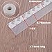 Lanyani 17ft Door/Window Silicone Sealing Strip Sealing Sticker Self Adhesive Weather Stripping Door Sweep Clear, 1-3/8 inch Wide