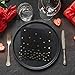 Aneco Black and Gold Foil Dots Napkins Disposable Paper Napkins for Dinner Picnic Cocktail Birthday Party Supplies Decorations, 5 by 5 Inches (Pack of 120)