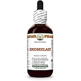 Bromelain (Ananas Comosus) Dry Powder Glycerite, Made in Hawaii, All Natural, Vegan, Lab Tested Alcohol-Free Liquid Extract - 2 fl.oz