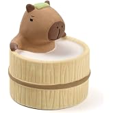 Aroma Ceramic Stone Diffuser [Japan Import] Aromatherapy Essential Oil Diffuser, Non Electric, Passive, Unique, Cute, Animal, Design for Women, Men, and Gifts (Bathing Capybara)