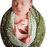 iiniim Baby Boy Girl Soft Stretch Mohair Wrap Photo Props Blanket with Headdress