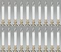 (20) ea Noma Holiday Wonderland 1519-88 9" Clear Bulb Electric Window Candles