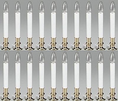 (20) ea Noma Holiday Wonderland 1519-88 9" Clear Bulb Electric Window Candles
