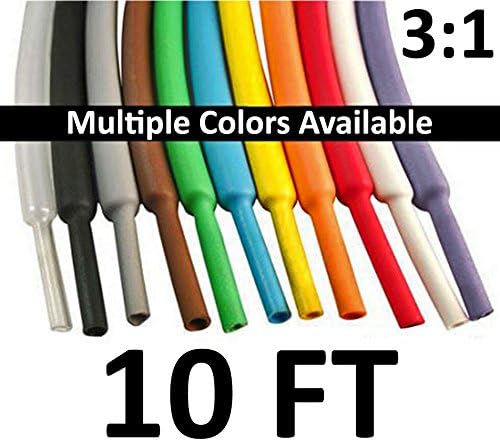 Electriduct 3/4" Heat Shrink Tubing 3:1 Ratio Shrinkable Tube Cable Sleeve - 10 Feet (Clear)