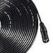 Moukey XLR Cables 50ft Microphone Cable, XLR Male to XLR Female Mic Speaker Cable, Black, 3 Pack