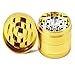 Chromium Crusher 2.5 Inch 4 Piece Tobacco Spice Herb Grinder - Gold