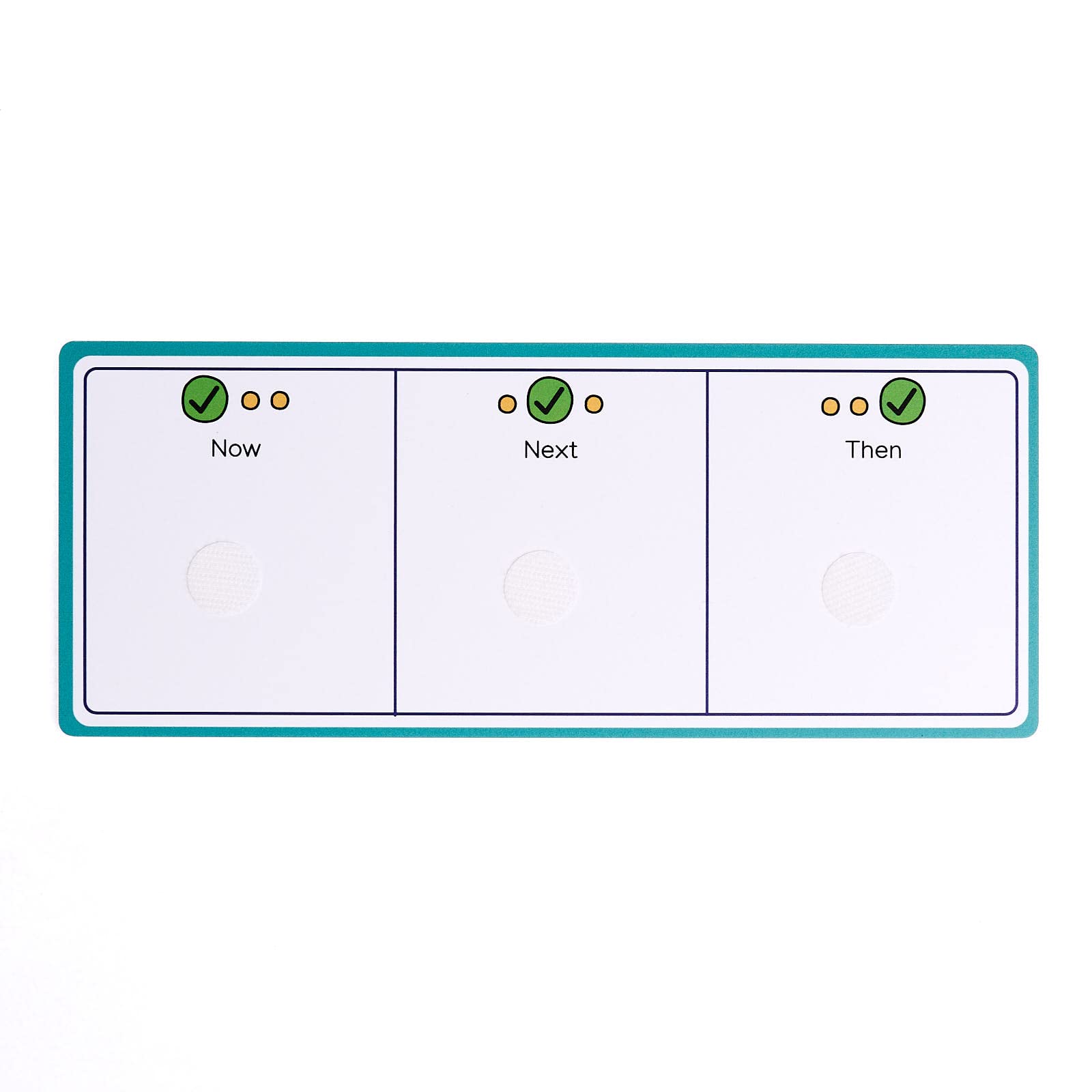 Now, Next and Then Board with hook coins to support visual communication, routine, transition for autism, adhd, speech and language, learning difficulties, preschoolers and early years.