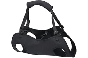 Adjustable Dog Lift Harness with Thick Handle, Oxford Pet Sling Carrier for Leg Support, Portable Lifting Vest for Senior Dis