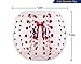 Garybank Bubble Soccer Balls Dia 5' (1.5m) Human Hamster Ball, Bubble Football,Bumper Ball, Zorbing Ball, Knocker Ball, Smash Ball Stress Ball Loopy Ball (Red Dot)