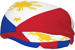 ASYG Philippines Flag Headbands for Men Women Philippines Sweatband & Sports Headband Moisture Wicking Workout Sweatbands
