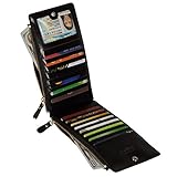 Noedy Womens Multi Card Case Money Organizer Wallet with Zipper Pocket
