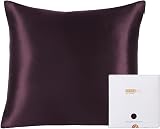 ZIMASILK 100% Mulberry Silk Pillowcase 19 Momme 80x80 Eggplant Purple