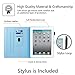 Case for iPad 2/3/4, Dteck Multiple Viewing Angles Folio Stand Smart iPad Case with Auto Sleep/Wake Protective Cover Case for iPad 4th Generation,iPad 3 & iPad 2 - Blue Butterfly
