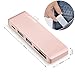 DITONG Type-C USB 3.0 Hub C 5 in 1 Aluminum Multi-Port Adapter with 2 USB 3.0 ports, a SD and Micro SD Card slots and a USB-C Charging port for 12 I MacBook Pro 2015/2016, 2017 MacBook Pro (Gold Rose)