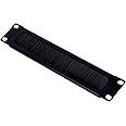 GeeekPi 10 inch 1U Brush Cable Manager Rack Mount Cable Management Panel with Brush Strip for Cable Entry for DeskPi RackMate