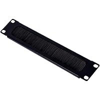 GeeekPi 10 inch 1U Brush Cable Manager Rack Mount Cable Management Panel with Brush Strip for Cable Entry for DeskPi RackMate