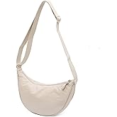 Crescent Women's Nylon Crossbody Hobo Sling Bag - Lightweight, Small Shoulder Purse