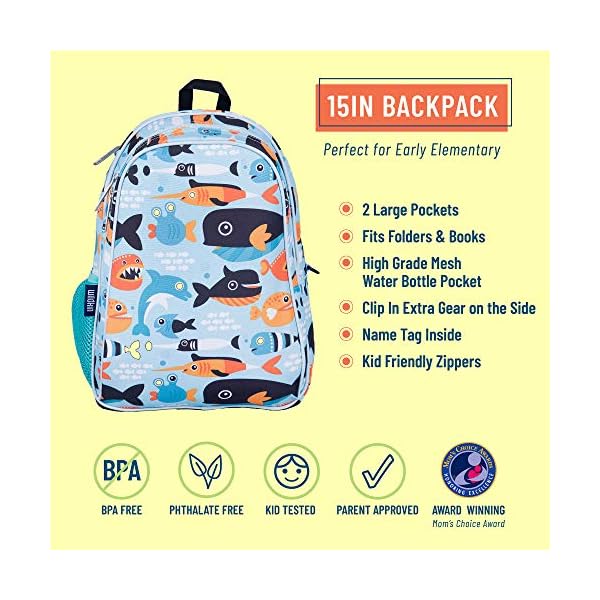 Wildkin 15 Inch Kids Backpack for Boys 
