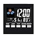 T&F Digital Alarm Clock Led Desk Clock with Date Temperature Humidity Meter Backlight & Weather Channel Portable Travel