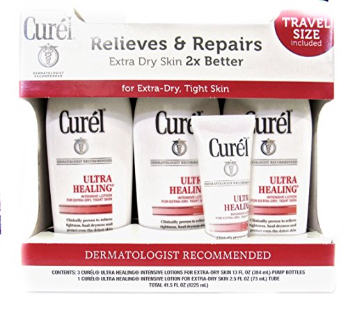 CurÃ©l Lotion for Extra Dry Skin~3 bottles of 13 oz. CurÃ©l and a travel lotion