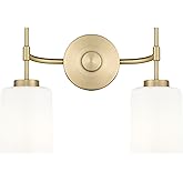 ML Lighting 19602-VB Keylee 15.5" Wide 2-Light Vanity - Vintage Brass